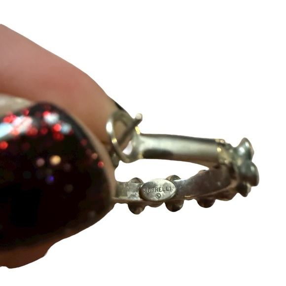 Sorrelli Silver and Blue Crystal Earrings - Picture 3 of 3